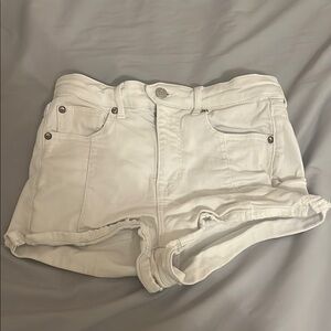 American eagle Women's White Denim Shorts